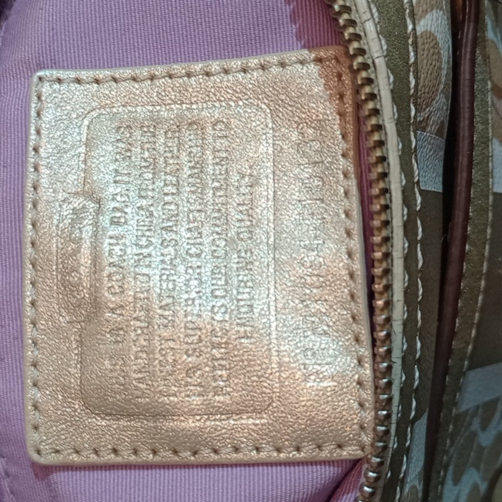 Coach Chelsea heritage stripe bag. - Picture 6 of 11